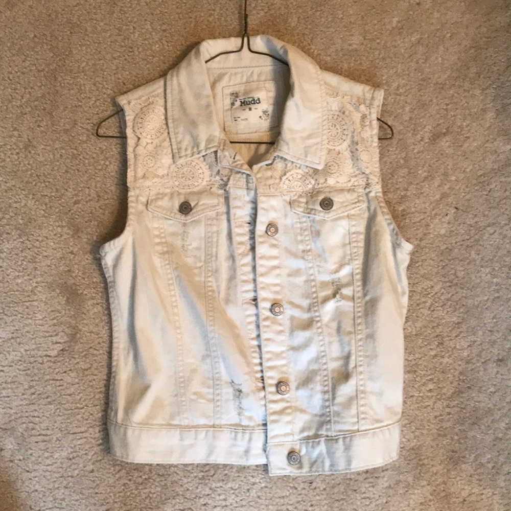 sleeveless jean jacket